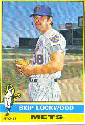 1976 Topps Baseball Cards      166     Skip Lockwood